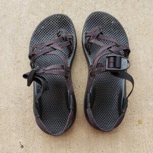 Chaco Black Double Strap Sandals - Women's ZX2 Vibram.